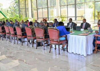 President Ruto charing a Cabinet Meeting