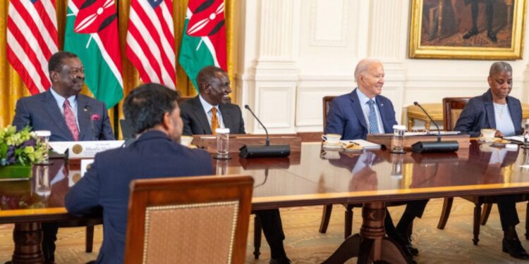 Kenya's President William Ruto with President Joe Biden