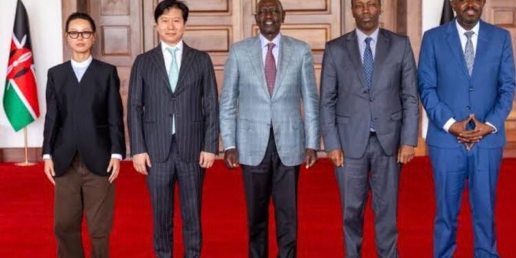 President William Ruto witnesses the signing of a proposed KSh389 billion electric-vehicle manufacturing and green-mobility investment in Kenya.
